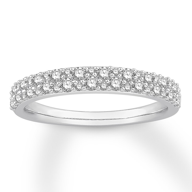 Colorless Diamond Anniversary Band 1/2 ct tw 14K White Gold