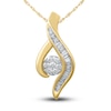 Thumbnail Image 0 of Diamond Necklace 1/6 ct tw 10K Two-Tone Gold