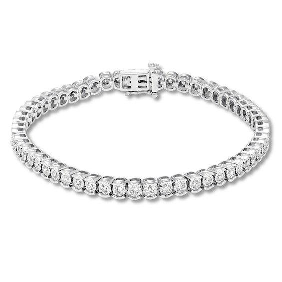 Diamond Bracelet 1-1/2 ct tw Round-cut 14K White Gold | Jared
