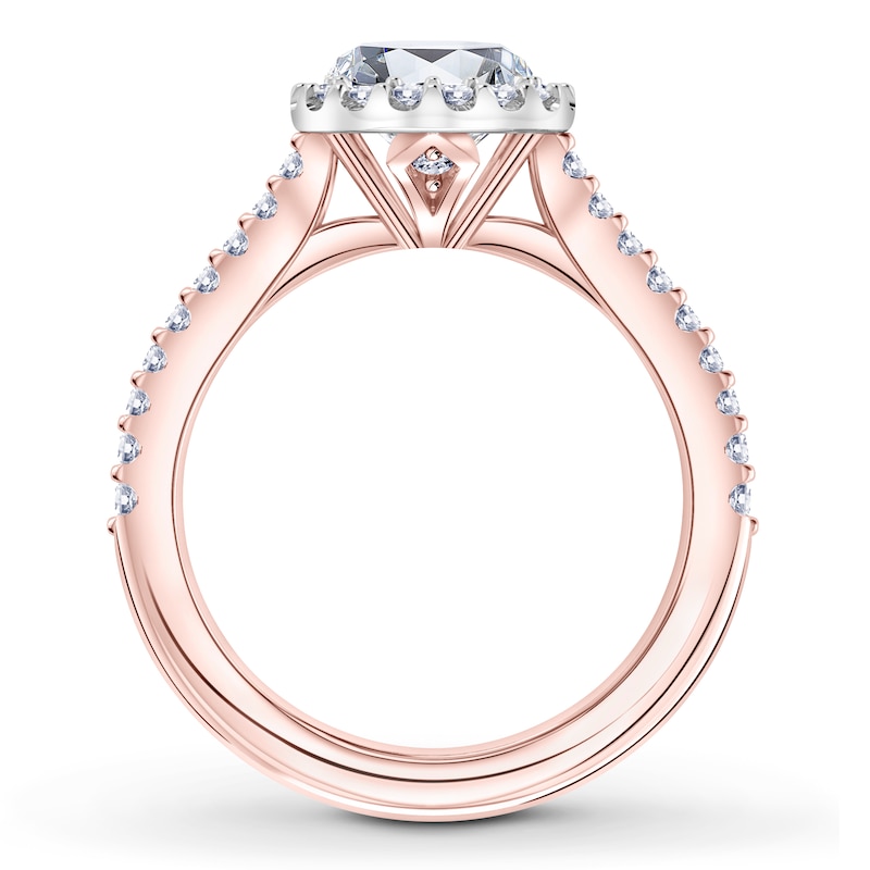 Main Image 2 of Scott Kay Diamond Ring Setting 3/8 ct tw Round 14K Rose Gold