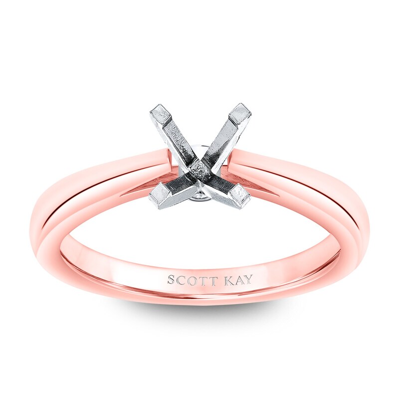 Scott Kay Ring Setting Diamond Accents 14K Rose Gold