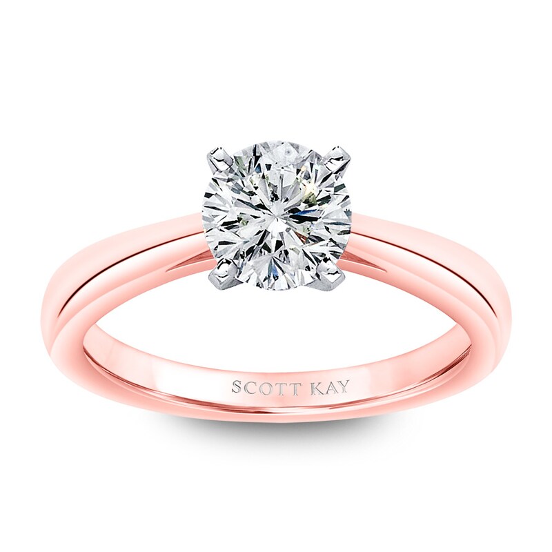 Scott Kay Ring Setting Diamond Accents 14K Rose Gold