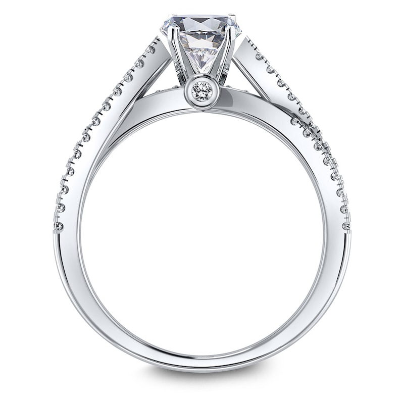 Main Image 2 of Scott Kay Diamond Ring Setting 1/4 ct tw Round 14K White Gold