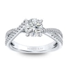 Thumbnail Image 2 of Scott Kay Diamond Ring Setting 1/4 ct tw Round 14K White Gold