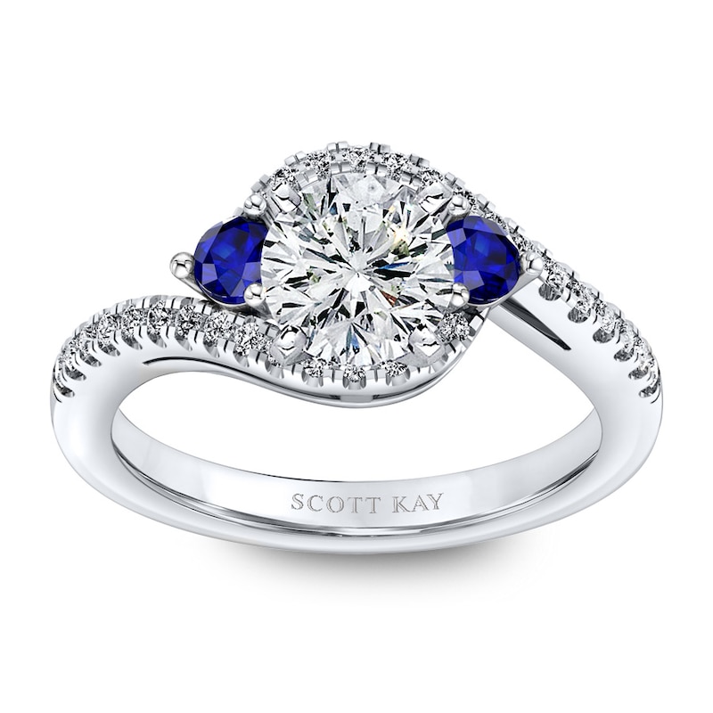 Main Image 3 of Scott Kay Diamond Ring Setting 1/5 ct tw 14K White Gold
