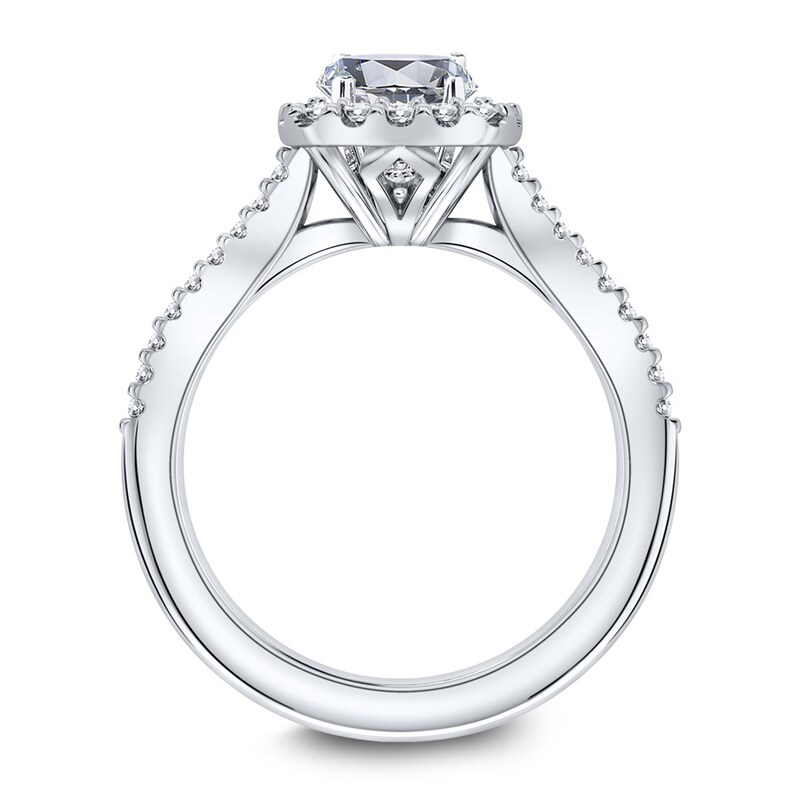 Scott Kay Diamond Ring Setting 1/3 ct tw Round 14K White Gold