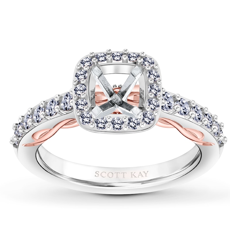 Main Image 1 of Scott Kay Ring Setting 1/2 ct tw Diamonds 14K Two-Tone Gold