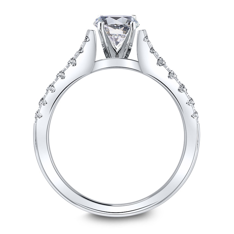 Scott Kay Ring Setting 1/3 ct tw Diamonds 14K White Gold