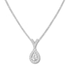 Thumbnail Image 0 of Diamond Necklace 1/4 ct tw Pear-shaped/Round 10K White Gold