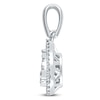 Thumbnail Image 2 of Diamond Editions Necklace 1/4 carat tw 10K White Gold 18" Adj.