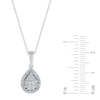 Thumbnail Image 3 of Diamond Editions Necklace 1/4 carat tw 10K White Gold 18" Adj.