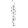 Thumbnail Image 2 of Shy Creation Diamond Necklace 1/4 ct tw 14K White Gold Adj. SC55006044