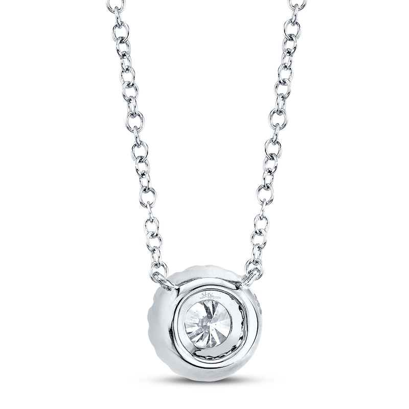 Shy Creation Diamond Necklace 1/4 ct tw 14K White Gold SC55005792