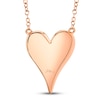 Thumbnail Image 1 of Shy Creation Heart Necklace 1/5 ct tw Diamonds 14K Rose Gold SC55002006