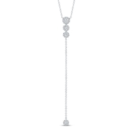 Shy Creation Diamond Necklace 1/4 ct tw 14K White Gold SC55002606