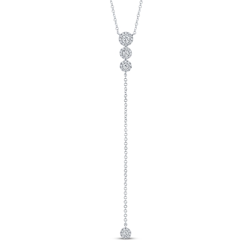 Shy Creation Diamond Necklace 1/4 ct tw 14K White Gold SC55002606