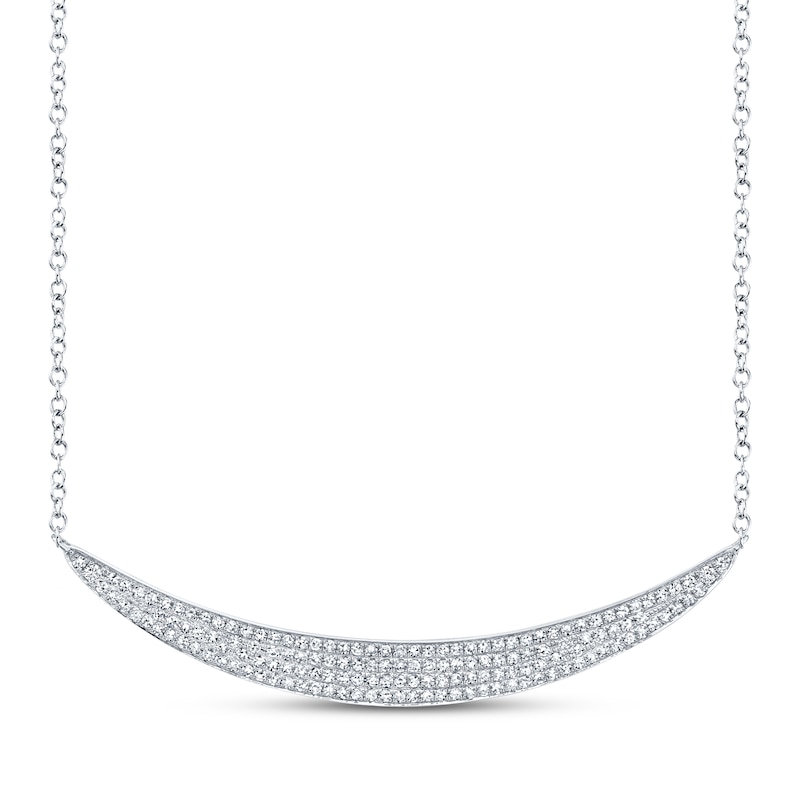 Shy Creation Diamond Necklace 3/8 ct tw 14K White Gold SC55002117