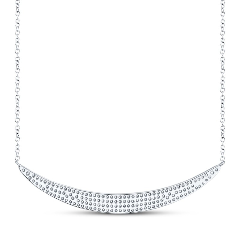 Shy Creation Diamond Necklace 3/8 ct tw 14K White Gold SC55002117