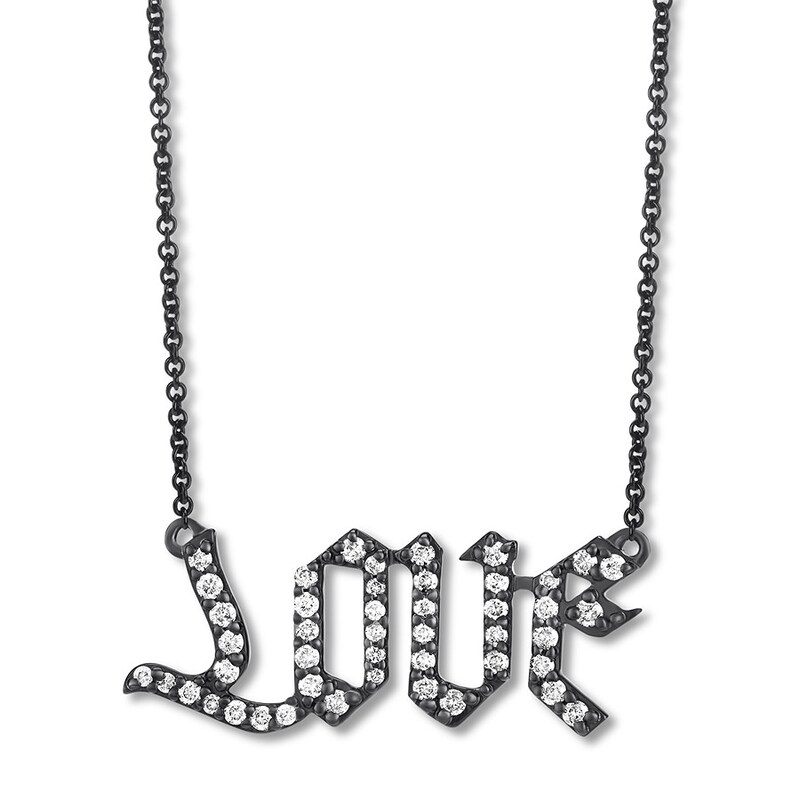 Main Image 1 of House of Virtruve Necklace 1/4 ct tw Diamonds Sterling Silver
