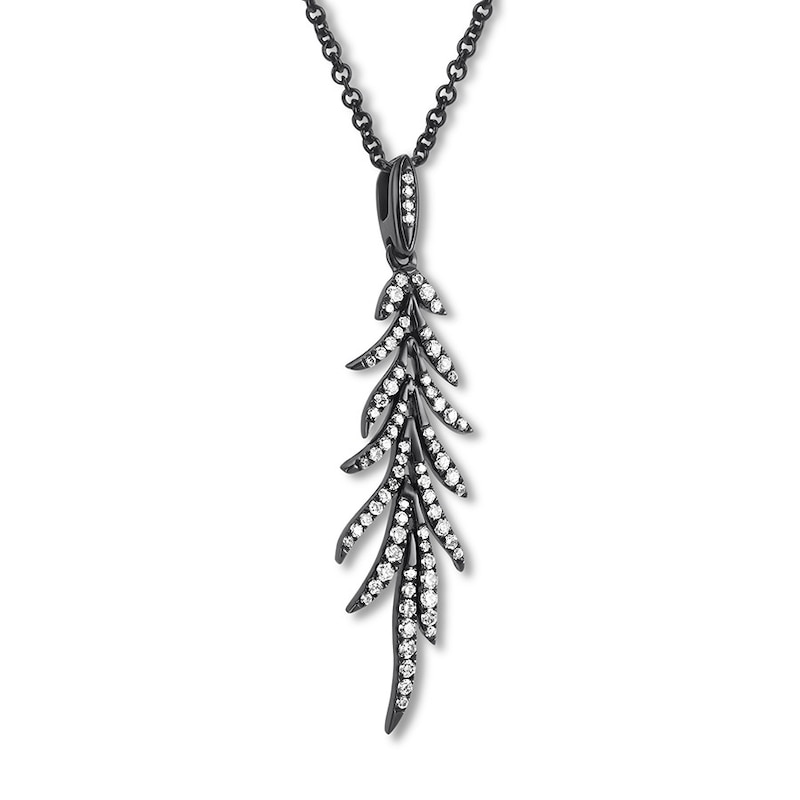 Main Image 2 of House of Virtruve Necklace 1/2 ct tw Diamonds Sterling Silver