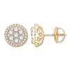 Thumbnail Image 2 of Colorless Diamond Earrings 1 ct tw 14K Yellow Gold