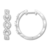 Thumbnail Image 0 of Colorless Diamond Hoop Earrings 3/4 ct tw 14K White Gold
