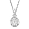 Thumbnail Image 1 of Diamond Necklace 1/2 carat tw Round 14K White Gold 18" Adj.
