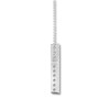 Thumbnail Image 2 of Diamond Cross Necklace 1/15 carat tw Round 10K White Gold