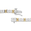 Thumbnail Image 2 of Diamond Tennis Bracelet 5 carats tw Round 14K Two-Tone Gold
