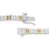 Thumbnail Image 3 of Diamond Tennis Bracelet 5 carats tw Round 14K Two-Tone Gold