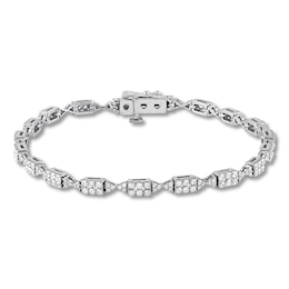 Diamond Tennis Bracelet 2 carats tw Round 14K White Gold