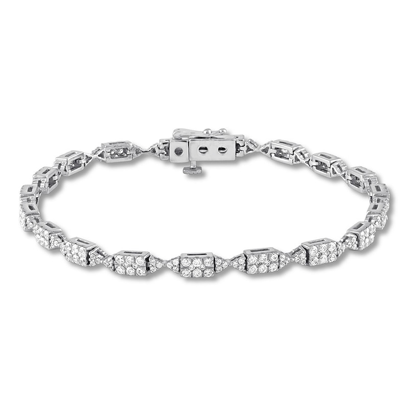 Main Image 1 of Diamond Tennis Bracelet 2 carats tw Round 14K White Gold