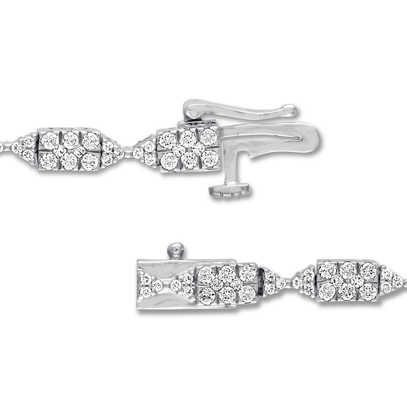 Main Image 3 of Diamond Tennis Bracelet 2 carats tw Round 14K White Gold