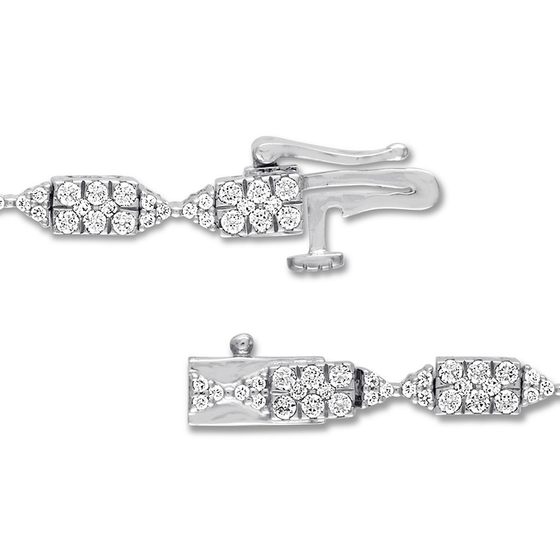 Diamond Tennis Bracelet 2 carats tw Round 14K White Gold