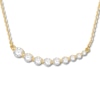 Thumbnail Image 1 of Diamond Curve Necklace 3/4 carat tw Round 14K Yellow Gold