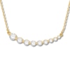 Thumbnail Image 0 of Diamond Curve Necklace 3/4 carat tw Round 14K Yellow Gold