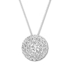 Thumbnail Image 1 of Diamond Necklace 1/2 carat tw Round 10K White Gold 16-18" Adj.