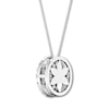 Thumbnail Image 4 of Diamond Necklace 1/2 carat tw Round 10K White Gold 16-18" Adj.
