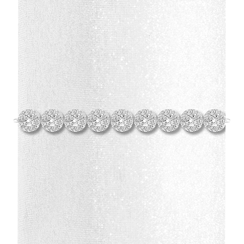 Main Image 2 of Diamond Bolo Bracelet 1 carat tw Round 14K White Gold