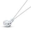 Thumbnail Image 2 of Diamond Heart Necklace 3/8 Carat tw 10K White Gold