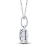 Thumbnail Image 2 of Diamond Heart Necklace 3/8 Carat tw 10K White Gold