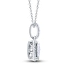 Thumbnail Image 3 of Diamond Heart Necklace 3/8 Carat tw 10K White Gold