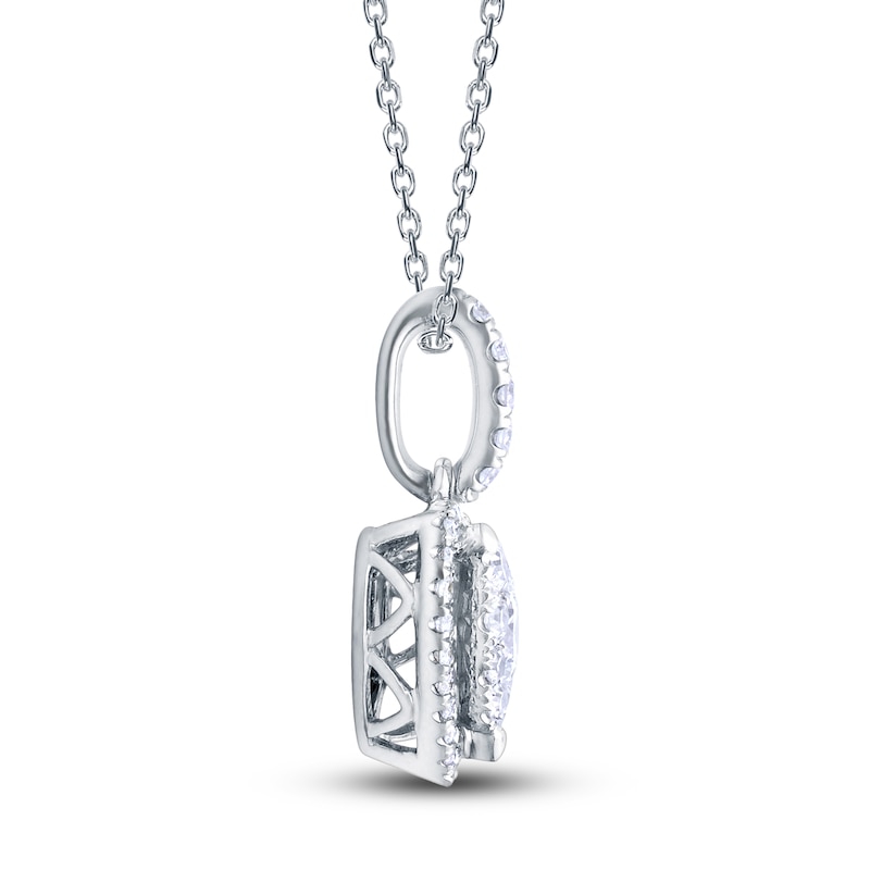 Diamond Heart Necklace 3/8 Carat tw 10K White Gold | Jared