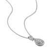 Thumbnail Image 2 of Diamond Teardrop Necklace 1/2 ct tw Round 10K White Gold