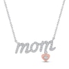 Thumbnail Image 0 of Diamond Mom Necklace 1/6 ct tw Round St. Silver/10K Rose Gold