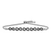 Thumbnail Image 0 of Black & White Diamond Infinity Bolo Bracelet 3/8 ct tw 10K White Gold