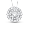 Thumbnail Image 0 of Colorless Diamond Necklace 1/2 ct tw Round 14K White Gold