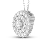 Thumbnail Image 1 of Colorless Diamond Necklace 1/2 ct tw Round 14K White Gold