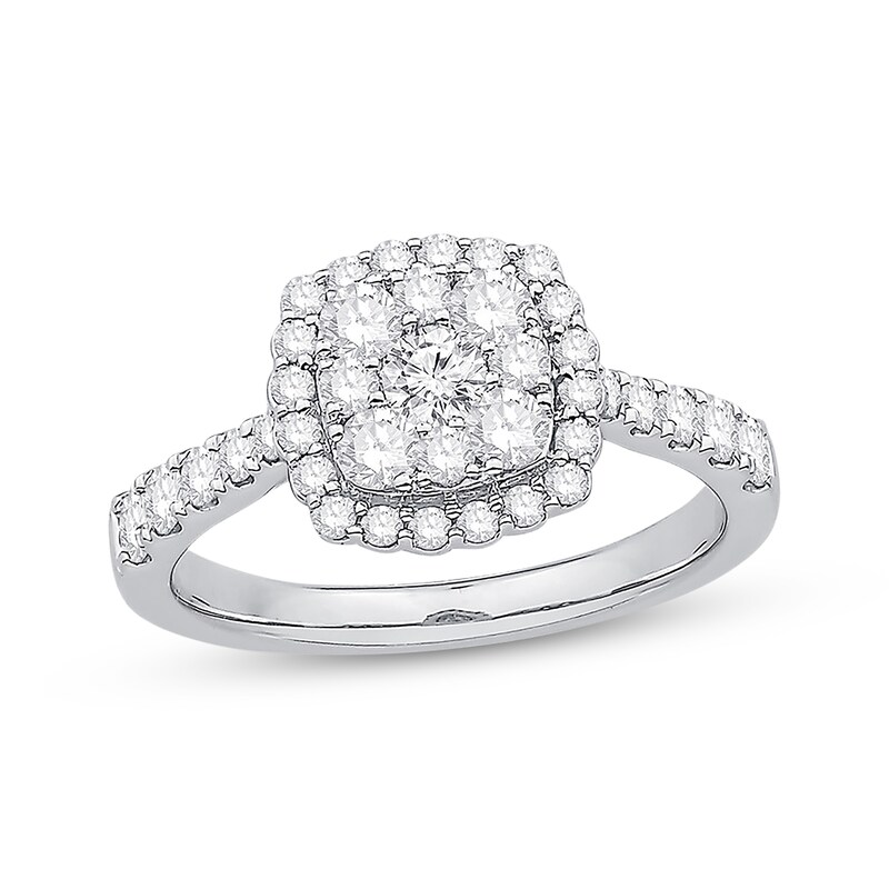 Colorless Diamond Ring 1 ct tw Round-cut 14K White Gold | Jared