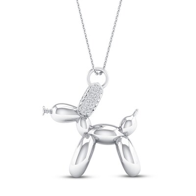 ONLYJUMP Balloon Dog Earrings & Necklace Set – 3D Cute Resin Animal Jewelry, Fun Gift For Dog Lovers